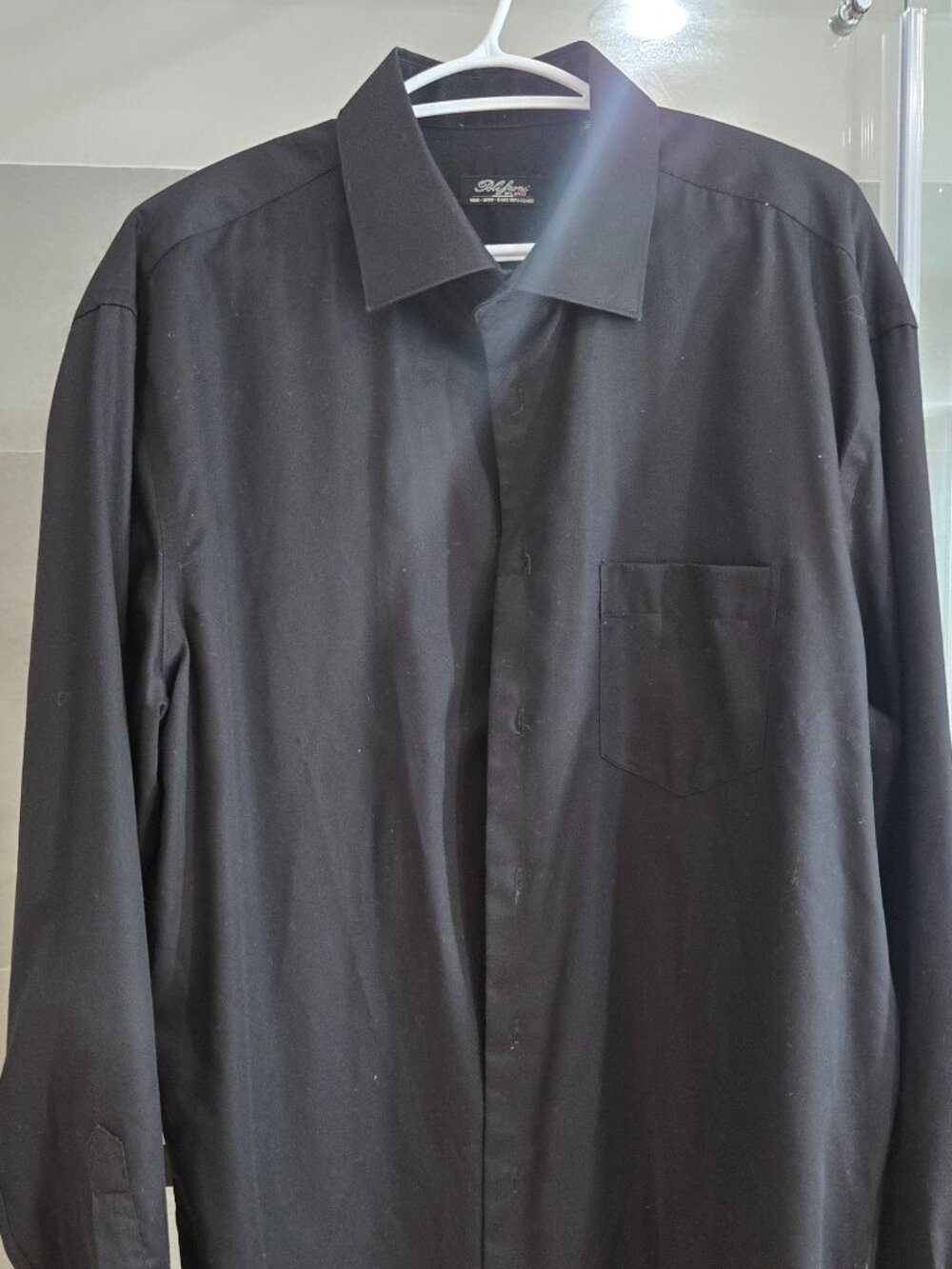 Men's Black Dress shirt Size 17.5
